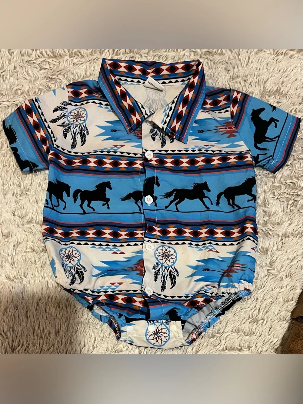 Baby boy western top with boots